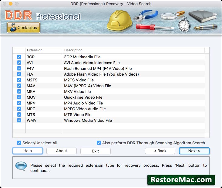 Mac Restore Software - Professional